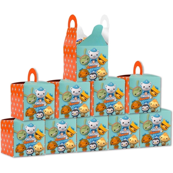 Mighty Mojo Octonauts Paper Party Bags - 10 Pack of Themed Treat Bags for Kids