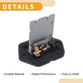 thumbnail image 4 of Unique Bargains HVAC Blower Motor Resistor Heater Blower Resistor No.RU715/971281G000/JA1797 for Kia Rio 2007-2011 Plastic Metal 1 Pcs, 4 of 6