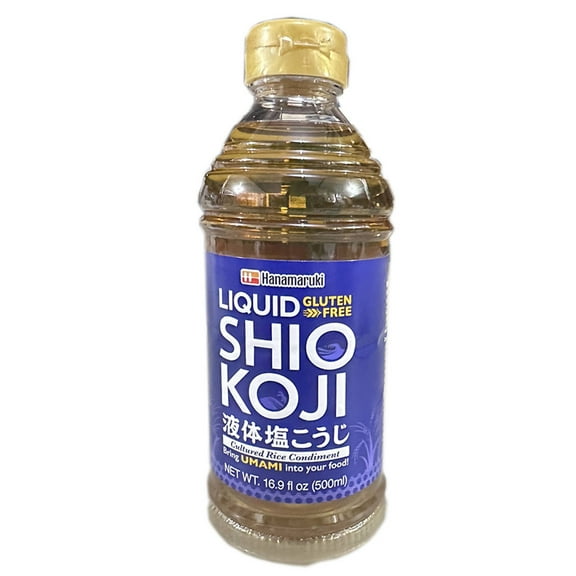 Hanamaruki Liquid Shio Koji Fermented Rice Seasoning, Gluten-Free, 16.9 fl oz (500 ml)