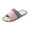 Pink, variant on Slippers for Women Open Toe Linen Summer Slippers - Lightweight Breathable Non-Slip Indoor Footwear, Wide Width Multiple Colors