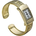 thumbnail image 3 of Blekon Collections Quartz 21mm Rectangle Concho Cuff Bangle Watch, 3 of 5