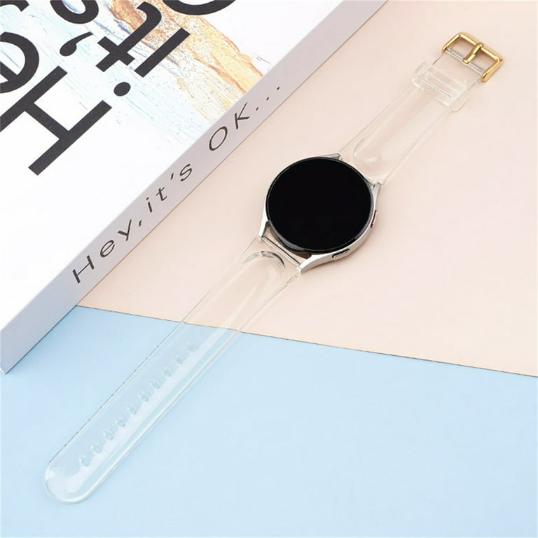 Clear Silicone Band Strap For Samsung Galaxy Watch 4 40mm 44mm Classic 42mm  46mm