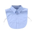thumbnail image 4 of Cuello falso elegante Salvador para mujer color azul blusas S, 4 of 9