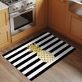 thumbnail image 2 of Entryway Rug 2'x3', Pineapple Small Rug for Kitchen Bathroom Door Mat Indoor Entrance, Modern Abstract Fruits Black White Stripe Non-Slip Area Rugs Floor Mats Carpet Front Door Rugs, 2 of 8