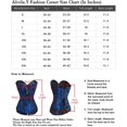 thumbnail image 5 of Femmes Vintage Floral Denim Corset Bustier Haut, 5 of 5