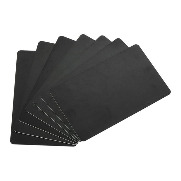Uxcell Blank Cards, 30 Mil Graphic Quality Black Plastic Cards for Photo ID Badge Printer, 40 Pack
