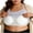 Tops-176Gray, variant on Plus Size Tops for Women Halter V Neck Sleeveless Going Out Club Basic Tops Slim Fit Solid Ribbed Pattern Backless Soft Stretchy Summer Crop Tops
