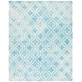thumbnail image 3 of Safavieh Dip Dye Jolyon Geometric Wool Area Rug, Turquoise/Ivory, 8' x 10', 3 of 12