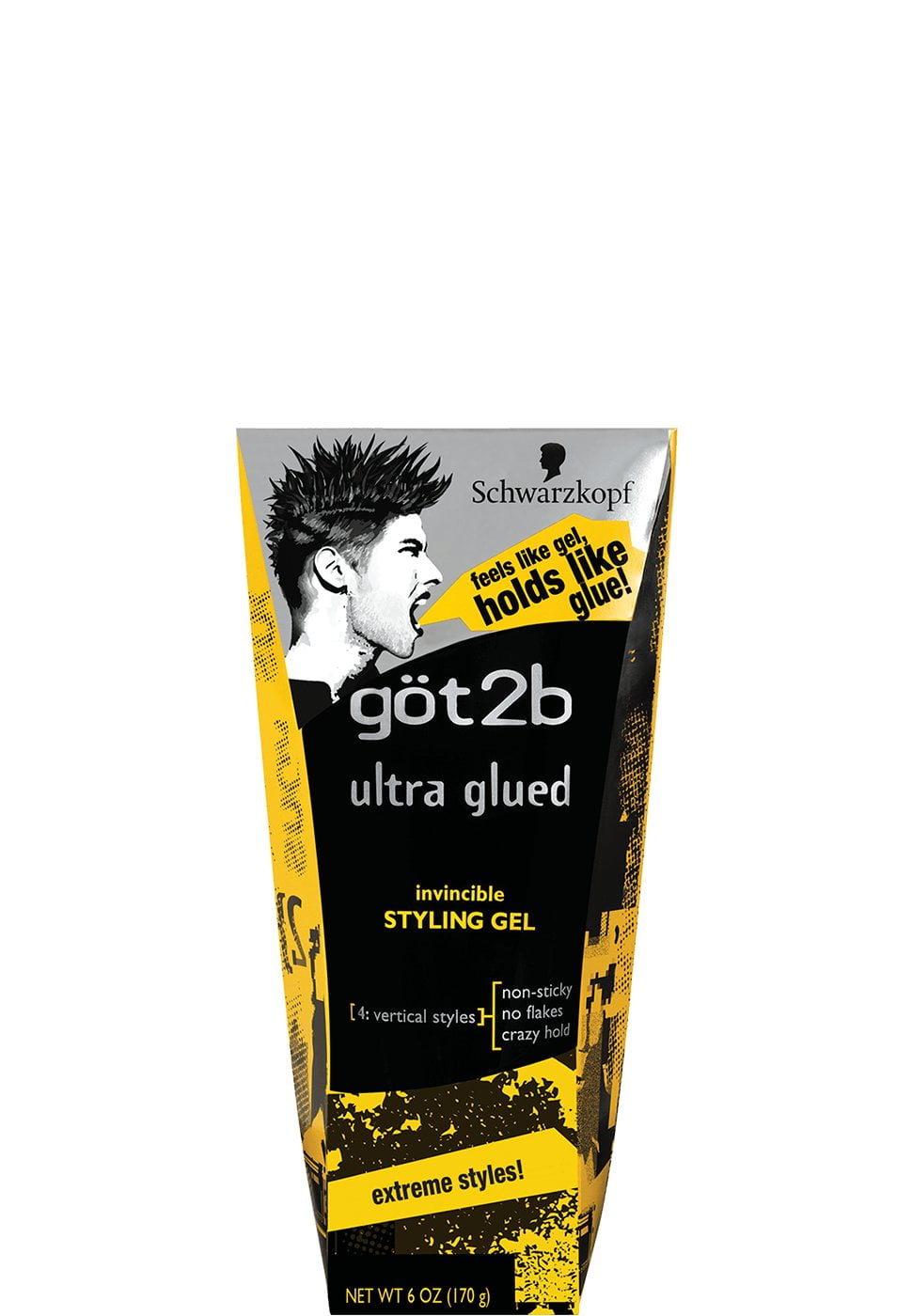 Got2b Ultra Glued Invincible Styling Gel 6 Oz (3 Pack)
