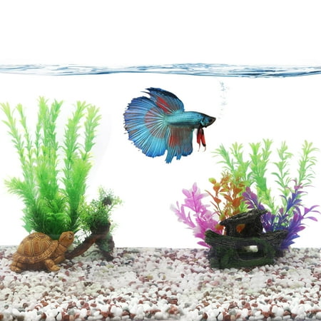 Aquarium Landscape Idea Fish Tank Decoration Plastic Plant For