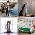 thumbnail image 2 of Correa De Yoga Correa De Ejercicio, Cinturón De Yoga Elástico Bandas De Ejercicio Elásticas Con 11 Anillos Para Pilates Entrenamiento Danza Fitness,11 Feliz Sencillez, 2 of 5