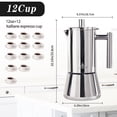 thumbnail image 2 of Cafetera espresso Stovetop LAOION, 520 ml, 12 tazas, acero inoxidable, 2 of 7