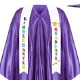 thumbnail image 3 of Odeerbi 1-10 Años Niños Niñas Vestido de Graduación Conjunto Color Sólido Vestido de Manga Larga Con Estoro, Gorra Y Bornilla Traje de 3 Piezas, 3 of 5
