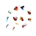 thumbnail image 2 of 12x de Señuelos de pesca con mosca, señuelo de pesca de Color aleatorio, mosca serpentina, pesca con mosca, señuelos para lubina, trucha,, 2 of 8