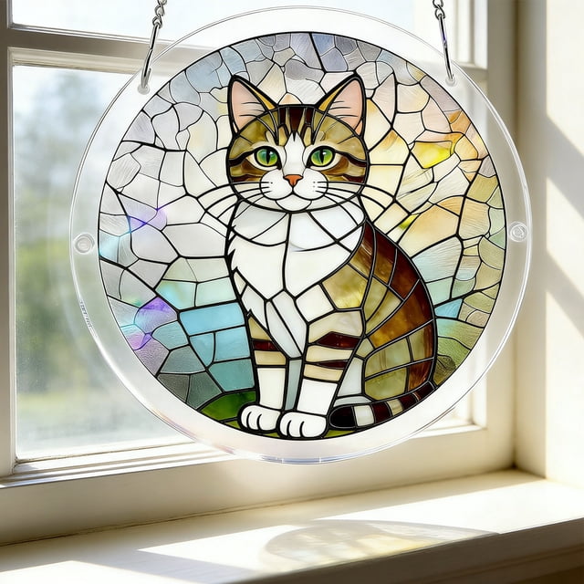 Acrylic Puzzle Colored Window Decoration