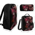 thumbnail image 2 of Demon Alastor Hazbin Hotel Backpack With Lunch Bag Pencil Case Set Schoolbag Laptop Backpack Lunch Box Pen Bag 3 Pieces Set, 2 of 9