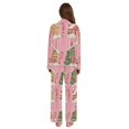 thumbnail image 3 of FORMRS Womens Pajama Set Long Sleeve Top and Pants with Pockets Soft Comfy Lounge Sleepwear, Sizes S-2XL, Pink Christmas House, 3 of 7