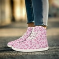thumbnail image 2 of Psesaysky Pink Leopard Print Sneakers High-top Barefoot Shoes Fashion Casual Shoes for Women and Girls Non-Slip Comfortable Walking Shoes, 2 of 8