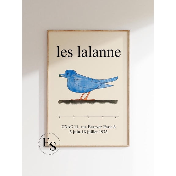 Les Lalanne Poster, Les Lalanne Bird Art Print, Exhibition Poster Paris, Mid-Century Print, Les Lalanne Vintage Print Wall Art, Modern Wall Decor, 8x12 UNFRAMED