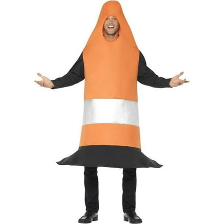 Smiffys 46701 Traffic Cone Costume with Tabard - Orange