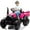 Rose-Pink, variant on Outfunny 24V Ride on Toy for Big Kids, Powered Ride On Tractor with Trailer & Remote - Green