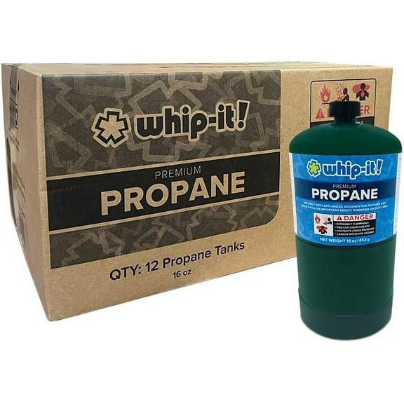 Whip It Propane 12 pack premium camping outdoor campfire torch stove lantern fuel