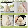 thumbnail image 5 of Esterze Fluffy Bunny Keychain Soft Plush Rabbit Keychain with Tin Box, Cute Stuffed Animal Bunny Backpack Bag Charm, 5 of 8