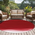 thumbnail image 4 of Round Rugs 5Ft, Red Ombre Waves Round Area Rug Washable Indoor Throw Carpet, Abstract Art Gradient Modern Soft Non Slip Circle Rug for Cabinet Bathroom Home Decor Aesthetic, 4 of 8