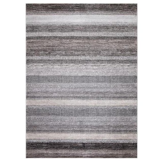 Concard Global Trading 32066 7 x 9 ft. Florencia Stripe Area Rug, Gray