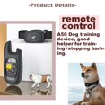 thumbnail image 3 of Collar de choque para perros con control remoto, collar de entrenamiento para perros con control remoto, 3 modos de entrenamiento, vibración de pitido y choque (para 1 perro, negro), 3 of 5