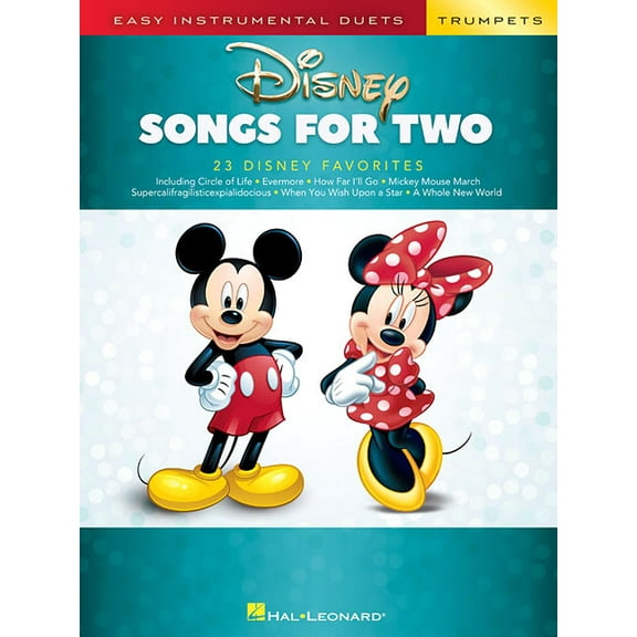 Disney Songs for Two Trumpets: Easy Instrumental Duets, (Paperback)