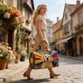 thumbnail image 5 of 2026 Puppy Quilted Travel Tote Bag, Portable Embroidered Cosmetic Case for Pet Supplies, Gifts & On-The-Go Storage, 5 of 6