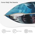 thumbnail image 5 of Haiem 3D Realistic Shark Print Velvet Soft Solid Decorative Square Throw Pillow Covers Set with Elegant Piping Christmas Cushion Case for Sofa Bedroom Car-16"x16", 5 of 8
