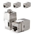 thumbnail image 1 of VCE conector keystone RJ45 blindado Cat8 40 Gbps, paquete de 5, 1 of 9