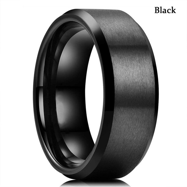 Anillo de carburo de tungsteno con borde biselado y ranura azul de 8MM para hombre, anillo de fibra de carbono azul con dragón celta negro, anillo de boda para hombre Tan Jianjun unisex