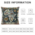 thumbnail image 5 of QZHH Africa Map Pillow Case Geometric Pattern Ethnic Characteristic Style Cushion Cover for Couch Sofa Living Room Decoration for Sofa Couch, 5 of 5