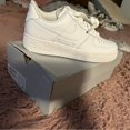 thumbnail image 1 of NIKE Nike Air Force 1 All-White Sneakers, 1 of 1