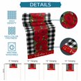 thumbnail image 6 of Valentine's Day Table Runner - 72 Inch Long Red Roses Floral Leaves Buffalo Plaid Cotton and Linen Blended Dress Scarves Farmhouse Table Runner for Kitchen Dining, Coffee Table, 13" x 72", 6 of 8