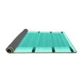 thumbnail image 2 of Ahgly Company Indoor Rectangle Abstract Turquoise Blue Contemporary Area Rugs, 2' x 5', 2 of 4