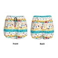 thumbnail image 6 of Uemuo Funny Farm Pattern Women's Athletic Shorts High Waisted Running Shorts with Liner Pockets Gym Elastic Workout Shorts-Small, 6 of 9