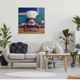 thumbnail image 2 of Stupell Industries Fresh Baked Fish Cookies Cat Chef Astrological Symbol Painting Gallery Wrapped Canvas Print Wall Art, Design by Lucia Heffernan, 2 of 7