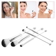 thumbnail image 1 of BESTYASH 1Set Soft Bristle Silver Makeup Brush Set Compact Cosmetics Brushes for Daily Use, 1 of 8