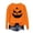 WRQ4-Orange, variant on VKOYWKM Oversized Sweatshirt for Women Halloween Pumpkin Graphic Sweatshirt Party Tops Fall Long Sleeve Crewneck Sweatshirts Holiday Cozy Thanksgiving Pullover