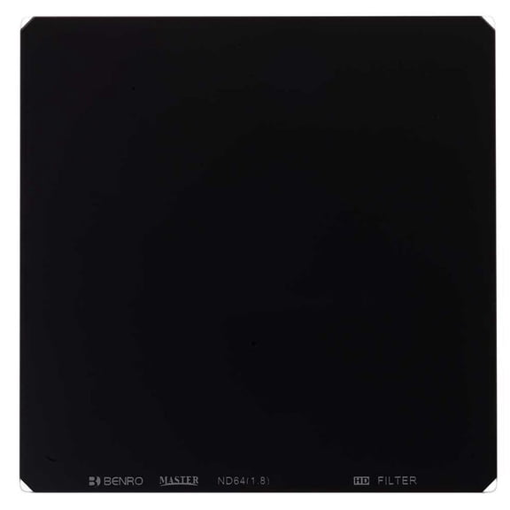 Benro Master Series ND64 (1.8) 4" 100x100mm Neutral Density Square Filter, 6 Stop