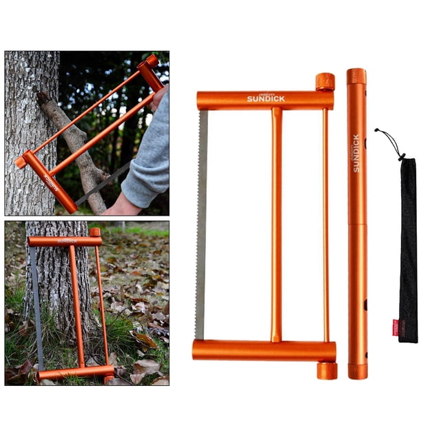 de mano Rectangular multifunción de madera de ín para carpintería Camping al aire libre herramienta de mano de supervivencia naranja Soledad sierra de cadena al aire libre