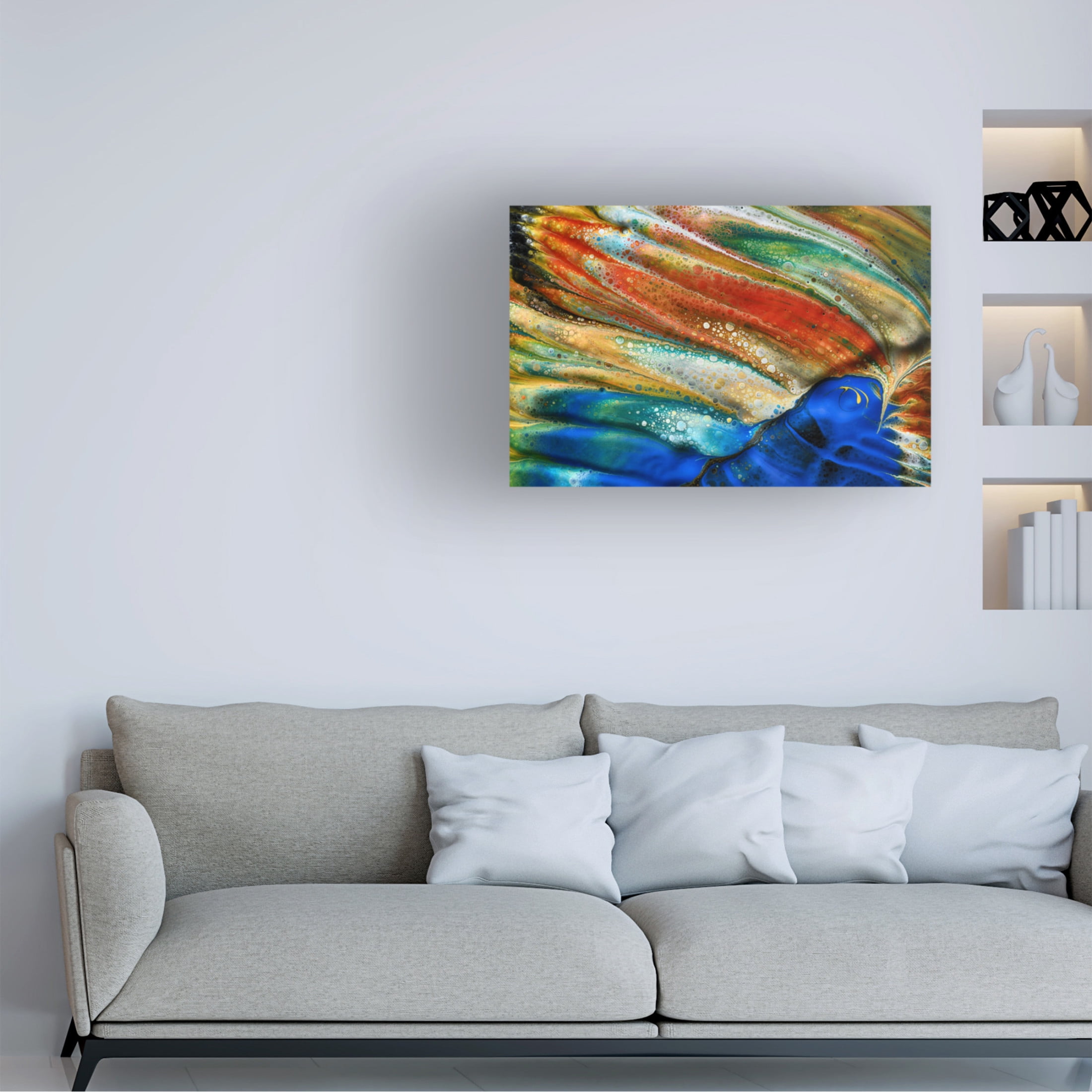 Trademark Fine Art Heidi Westum The blue fish Canvas Wall Art