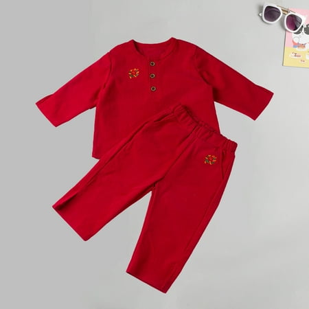 

YYYTop Toddler Boy Clothes Sweatsuits Tops Pants Set Fall Clothes for Girl 2024 Thin Cotton Jumpsuit Warm Long Sleeve Cotton Men and Women Boneless Climbing Clothes Baby Boys Fall Winter Outfits Baby