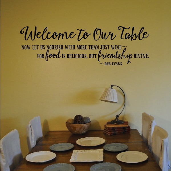To Our Table Now Let Us Nourish With More Than Just Wine