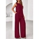 thumbnail image 5 of Conjunto Coordinado PRETTYGARDEN 2025 Pantalón Palazzo Rojo Vino XXL, 5 of 8