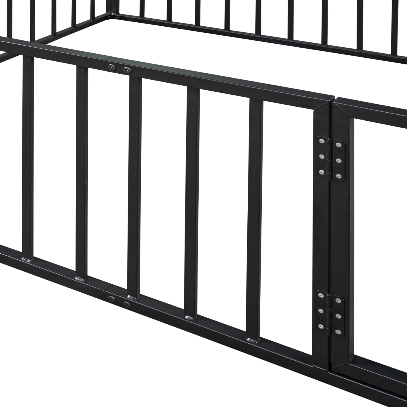 Articscorpion Kids Queen Metal Toddler Beds, Black